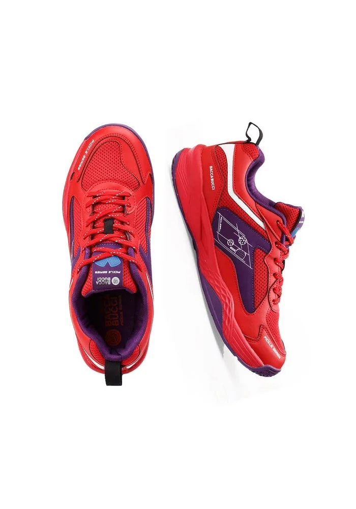 باكا بوتشي أحذية رياضية حمراء للرجال بنعل داخلي أورثولايت إيكو